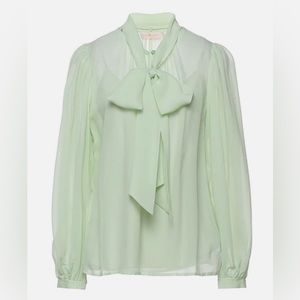 Sage green Tory Burch dress shirt